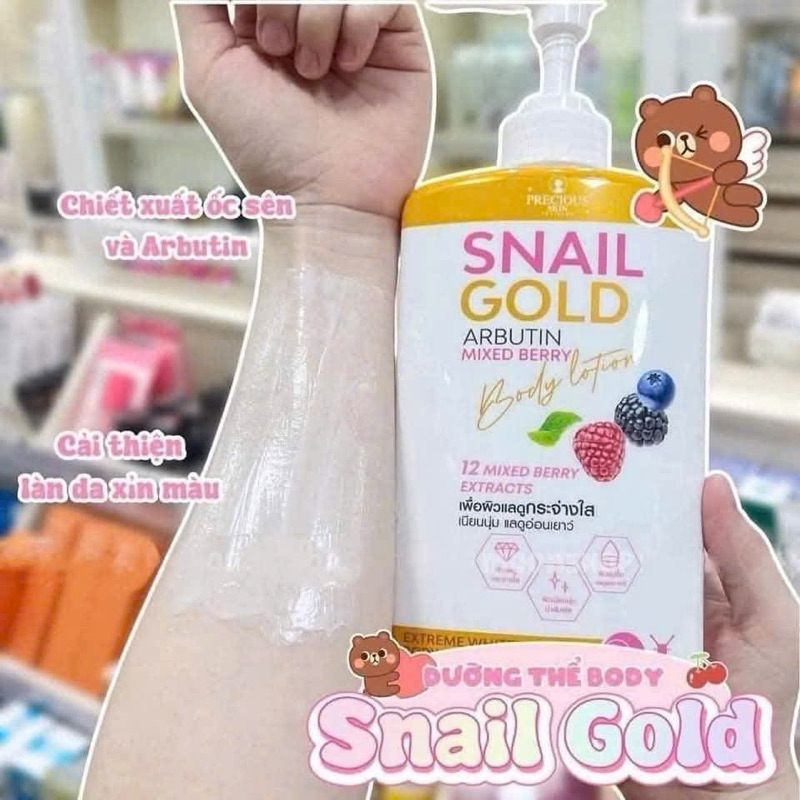 🍭🍭 Sữa Dưỡng Thể Snail Gold Arbu.tin Chính Hãng Thái Lan