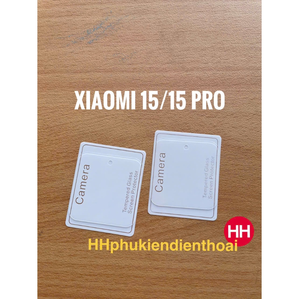 Kính cường lực CAMERA Xiaomi 15 Ultra ,Xiaomi 15 , Xiaomi 15 Pro trong suốt