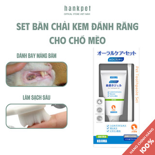 Combo bán chải đánh răng vệ sinh răng chó mèo, ngăn ngừa viêm nướu Kojima - Hank Pet