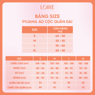 Đồ Ngủ Nữ Pijama Loirechic Lụa Trơn Tay Ngắn Quần Dài Thanh Lịch Thoải Mái FDMN250318