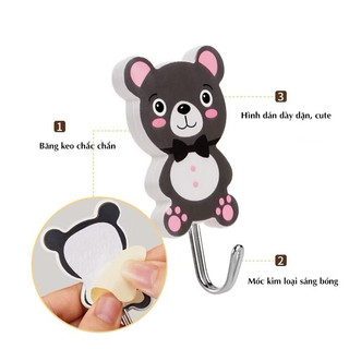 Combor 3 Móc Dán Tường Hook Nhiều Hình Siêu Xinh