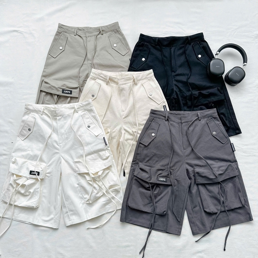 Quần short Kaki POCKET Túi hộp Tag JJAYS Form Lửng Unisex Nam, nữ 🖤 Jaystoree | BigBuy360 - bigbuy360.vn