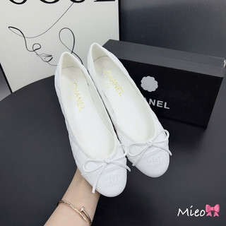 Giày búp bê nơ nhí mũi tròn đế bệt fullbox