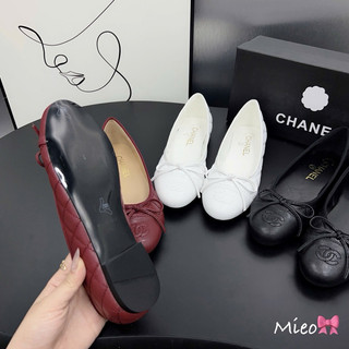 Giày búp bê nơ nhí mũi tròn đế bệt fullbox