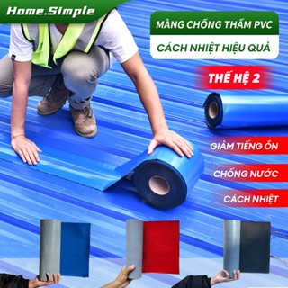 MÀNG CHỐNG THẤM PVC Cuộn 5 mét Băng keo dán  Miếng dán siêu dính Rộng20cm/30cm/50cm/100cm Mái Tôn Miến Dán Chống Thấm Dộ