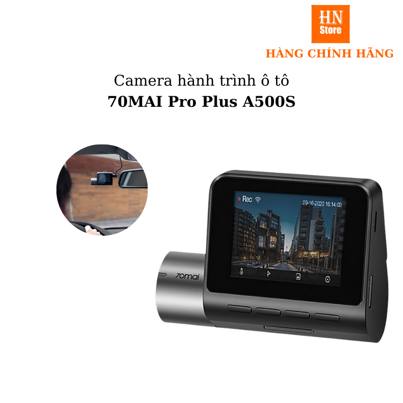 [Bản quốc tế] Camera hành trình ô tô 70MAI Pro Plus A500S tích hợp sẵn GPS - Bảo hành 6 tháng