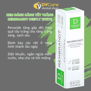 Kem tẩy trắng răng Rembrandt Deeply White USA [dvcareshop]
