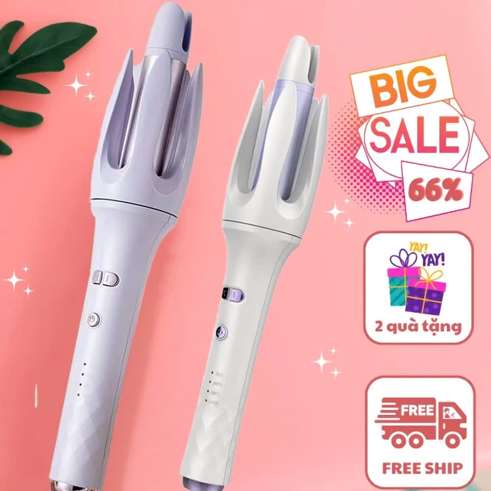 Máy uốn tóc tự động chống bỏng mẫu mới trục 28mm uống xoăn hippie tự xoay, duỗi là tóc cao cấp phủ gốm và ion âm