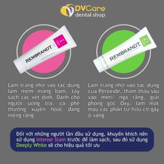 Kem đánh trắng răng REMBRANDT - INTENSE STAIN [dvcareshop]