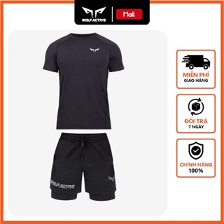 Bộ Quần Áo Thể Thao Cao Cấp, Quần 2 Lớp Fitpro 104, Áo Gym Essential II 201, Chất Vải Thoáng Khí