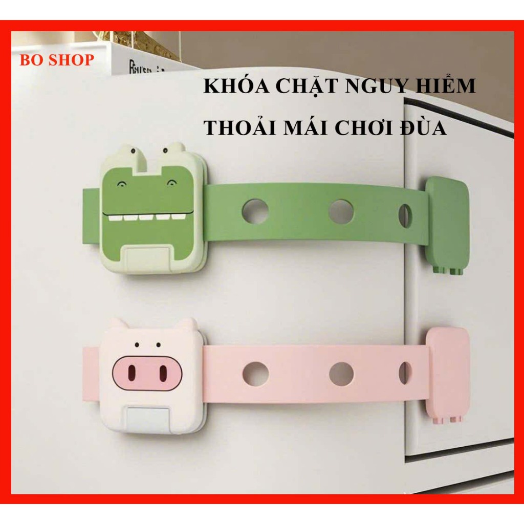 Dây đai khóa tủ, khóa tủ lạnh, ngăn kéo, an toàn cho bé