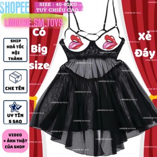 ME1542 CÓ BIGSIZE [XEM VIDEO SẢN PHẨM ĐỂ THẤY RÕ MẪU MẶC] Váy Voan Xuyên Thấu Cúp Rỗng V1 Cosplay Sexy Gợi Cảm