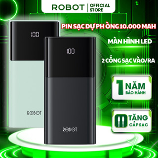 Sạc Dự Phòng Dung Lượng 10.000mAh ROBOT RT190S 2 Cổng Sạc Vào & 2 Cổng Sạc Ra