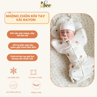 Nhộng Chũn Cho Bé Ngủ Ngon Unbee Mẫu Mới 2024 Hàng Thiết Kế Cao Cấp Chất Cotton, Bozip Hàn Mềm Mại Co Giãn Đàn Hồi