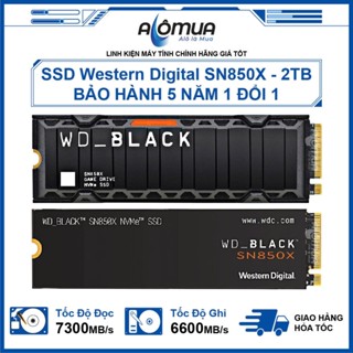 Ổ Cứng SSD WD Black SN850x/ SN770 M2 pcle Gen 4. Chính hãng, new 100%.Dung Lượng 2TB/1TB Bảo Hành 5 Năm