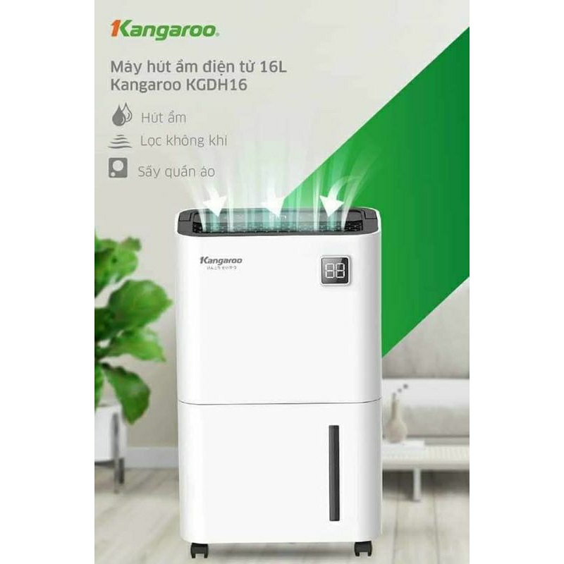 Máy hút ẩm kangaroo kgdh16 bảo hành chính hãng 12 tháng