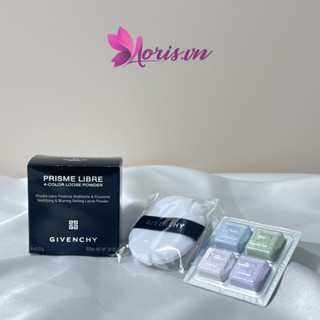  Phấn phủ Givenchy Prisme Libre 4 Color Loose Powder 4x0,15g + kèm bông phấn 