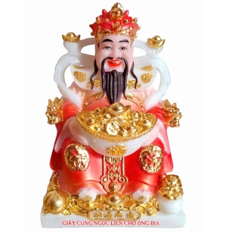 Tượng thờ Thần Tiền (Thần Phát)cao 20cm cầu tài cầu lộc bàn thờ thần Tài