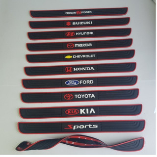 Miếng cao su dán chống chầy cốp xe có logo hãng TOYOTA-HYUNDAI-HONDA-KIA-MAZDA-MITSHUBISHI-FORD-CHEVROLET