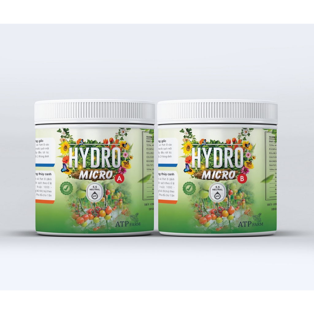 ATP Farm - ATP-F04 Hydro Micro Bộ dinh dưỡng thủy canh cho cây ăn quả - 4L ISRAEL ( dạng bột )