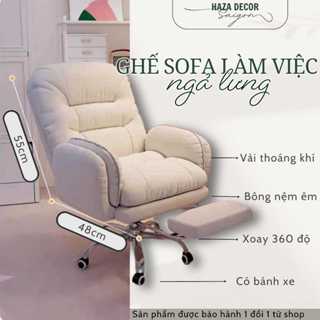 (SẴN) Ghế gaming công thái học bọc nệm mềm, Ghế nệm livestream ghế xoay 360 cho bàn học bàn làm việc