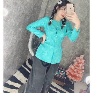 Bà Ba Lụa Siêu Mát # Áo Nữ Jacket Top Kem Dress Women # Đồ Lam Đi Chùa