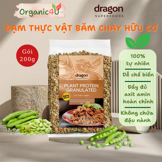 Đạm Thực Vật Băm Chay Hữu Cơ DRAGON SUPERFOODS Granulated Plant Protein 200g Ăn Chay