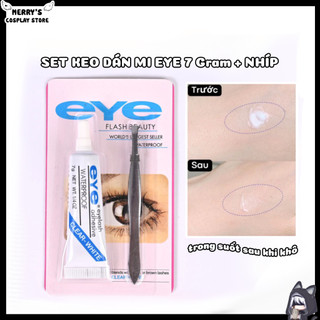  Set Keo Dán Mi EYE 7Gram Kèm Nhíp Hỗ Trợ Dán Lông Mi Giả  Đính Đá Trang Điểm 