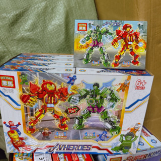 sỉ khay 16 hộp lắp ghép người sắt iron man, avengers loại to