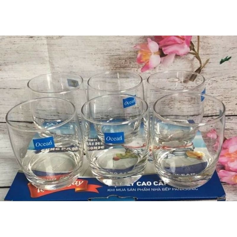 Bộ 6 ly thủy tinh Ocean 320ml cao cấp  - ly thủy tinh ocean 320ml