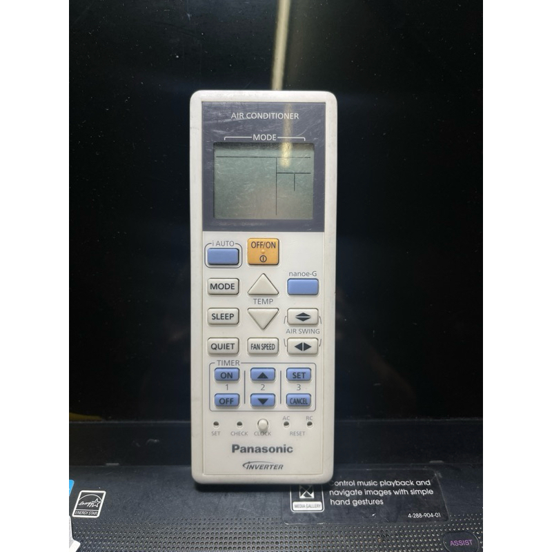 điều khiển điều hòa PANASONIC IAUTO CHÍNH HÃNG zin máy lướt 75%