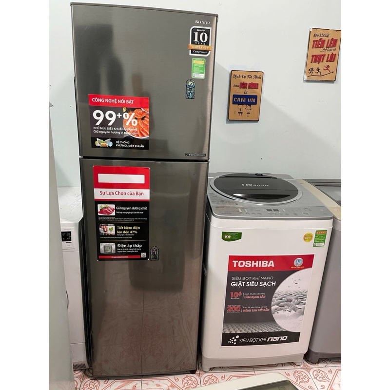 Thanh lý tủ lạnh Sharp inverter 271 lít giá rẻ chỉ giao HCM, Long An, Bình Dương, Biên Hoà Đồng Nai 