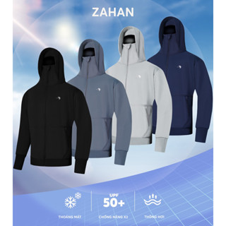  Áo chống nắng nam 2 lớp che trán zahan chống tia UPF50+ vải thoáng khí thấm hút mồ hôi tốt. 