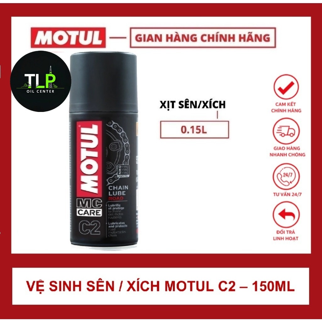 DUNG DỊCH DƯỠNG SÊN/ XÍCH MOTUL C2 CHAIN LUBE ROAD 0.15L