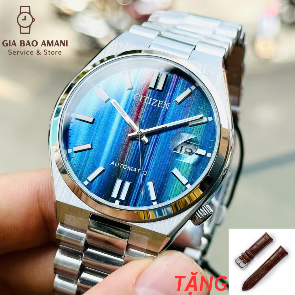 Đồng Hồ Nam CITIZEN Automatic NJ0151-53W Chính Hãng Tặng Dây Da Cao Cấp