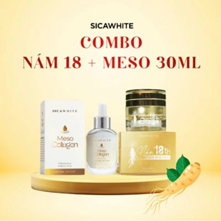 COMBO KEM MẶT NÁM THẢO MỘC 18 VỊ 15G VÀ SERUM MESO TÁI SINH CĂNG BÓNG 30ML