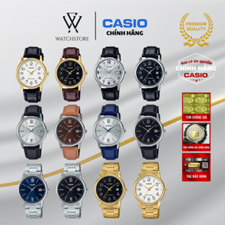 Đồng Hồ Nam Casio Series MTP-V002 Cổ Điển, Sang Trọng Màu Vàng Mặt Kính Khoáng 37mm Dây Da Chính Hãng - WATCHSTORE