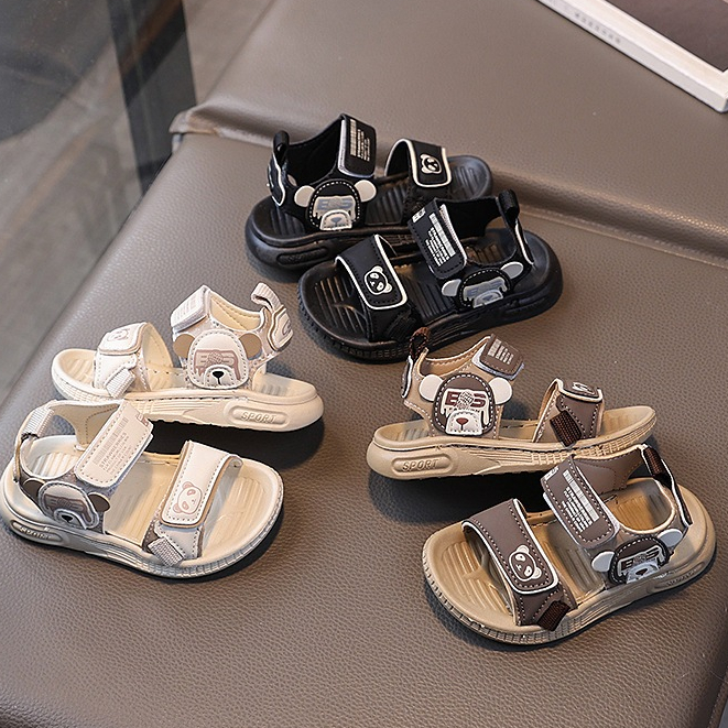 MỚI_ Nhẹ êm mềm sandal gấu sườn mã B6 cho bé trai size 22-26
