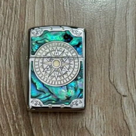 Vỏ Zippo Chính Hãng Mỹ Khảm Xà Cử - Zippo Usa Cao Cấp