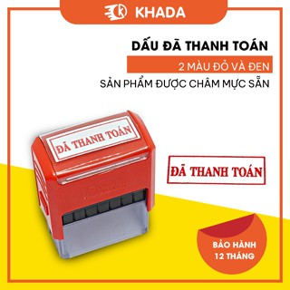 Dấu Đã Thanh Toán, Dấu Chưa Thanh Toán, Dấu Có Kích Thước 3.8cm x 1.4cm