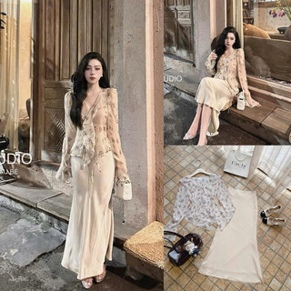 ĐẦM 2S TRẮNG REN HOA ĐUÔI CÁ