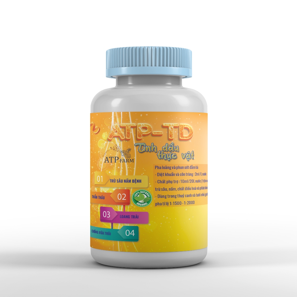 ATP Farm: ATP - TD Tinh dầu thực vật hạn chế sâu bệnh tăng khả năng thẩm thấu bám dính loang trãi