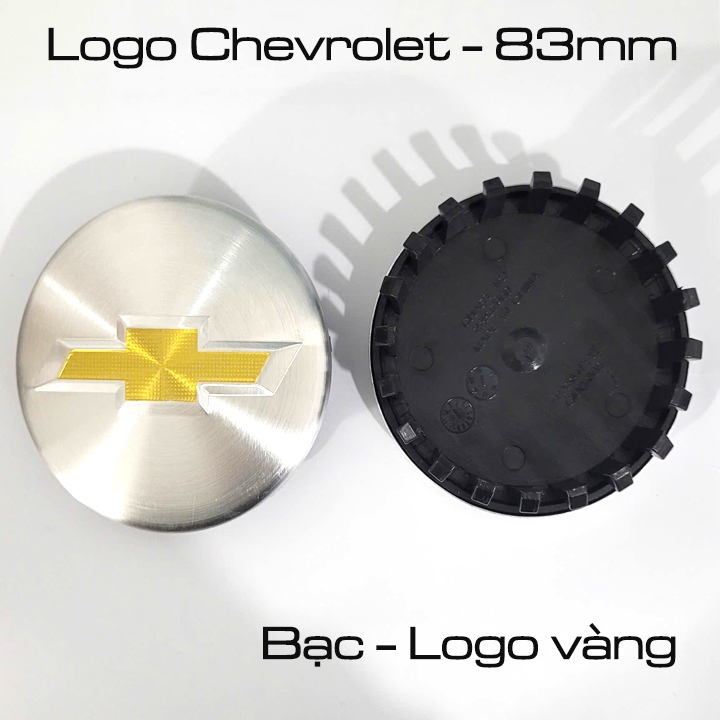 (Chevrolet) Logo Chevrolet, chụp mâm xe (chụp Lazâng) loại to, xe Chevrolet đường kính 83mm, phù hợp
