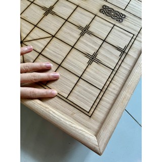 Bàn cờ tướng gỗ sồi 50cm x 55cm mặt bàn 12ly