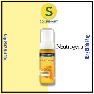 Sữa Rửa Mặt Neutrogena Chiết Xuất Nghệ, Xịt Tạo Bọt 150ml