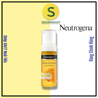 Sữa Rửa Mặt Neutrogena Chiết Xuất Nghệ, Xịt Tạo Bọt 150ml