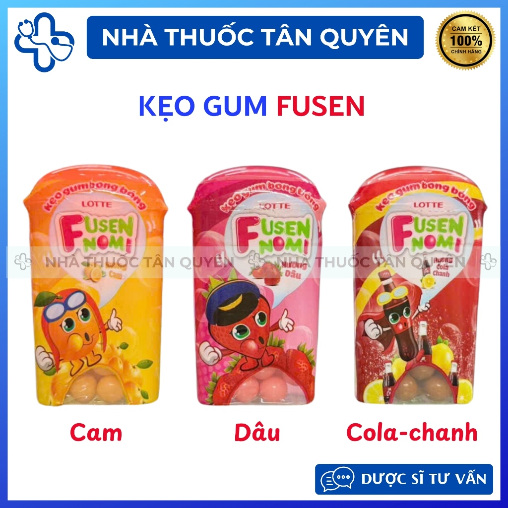 Kẹo Gum Lotte Fusen Nomi cho bé (15g)