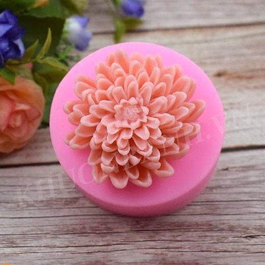 Khuôn rau câu silicon 4D Hoa cúc đại mã CD8