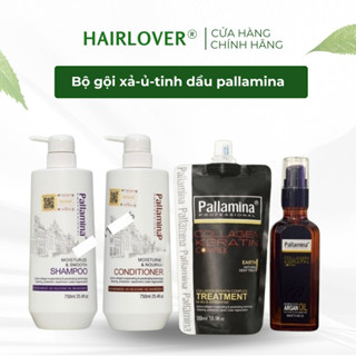  Combo Tinh dầu Dầu ủ tóc Dầu Gội Dầu Xả Keratin colagen Pallamina chính hãng 