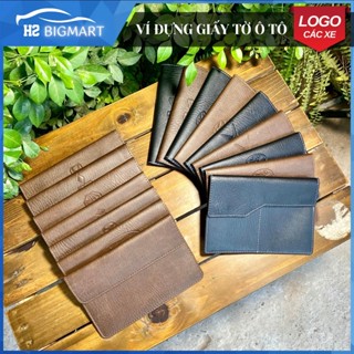 Ví da đựng giấy tờ đăng kiểm xe hơi ô tô MẪU MỚI thời trang cho cả nam nữ, da PU cao cấp đường may tỉ mỉ H2 Car